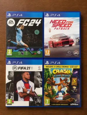 ألعاب PS4 نظيفة للبيع FC24 - FIFA21 Need for Speed - Crashقابلين للتفاوض