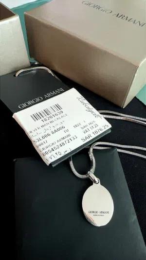 Original Giorgio Armani 925 Silver Necklace