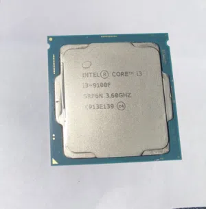 معالج i3-9100F استخدام خفيف والمعالج خالي من العيوب.     معالج انتل.       نضيف.           استخدام.