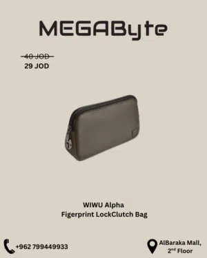 WiWU Alpha Fingerprint Lock Clutch Bag -NEW -MEGAByte