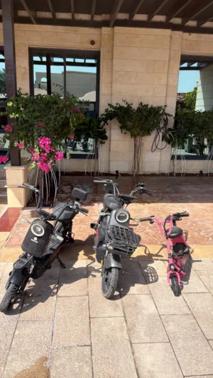 للبيع ثلاث اسكوترات ما يشكن من شي معا جرح بس السكوترين الأسواد يحتاج تصليح بطاريه