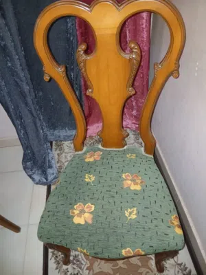 6 كراسى سفره خشب طبيعى