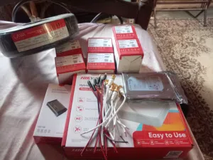 سيستم كاميرا هايك فيجن 2ميجا كامل بمشتملاته 6 كاميرا 2خارجي  و4 داخلي بالوصلات بتاعته