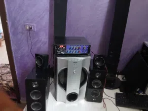 امبليفير مضخم صوت + سماعات + صب اوفر