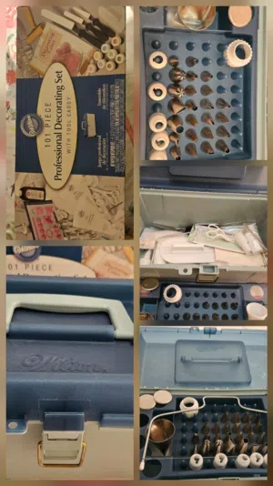All items you need for cake decorations