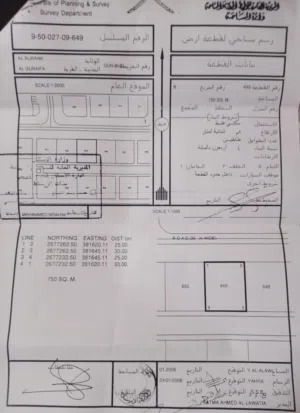 ارض سكنيه في البريمي الغريفة