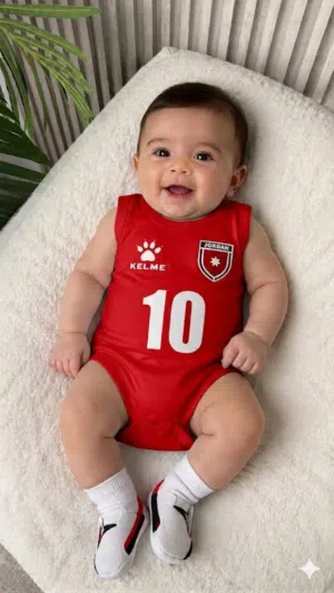 طقم وتبان للأطفال للمنتخب الأردني