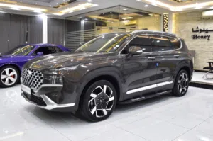 Hyundai SantaFe 3.5L ( 2023 Model ) in Grey / Brown Color GCC Specs