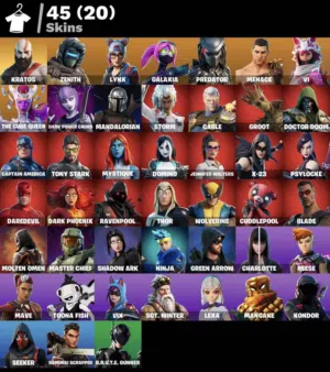 بيع حساب فورت نايت ايبك