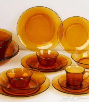 طقم عشاء عسلي