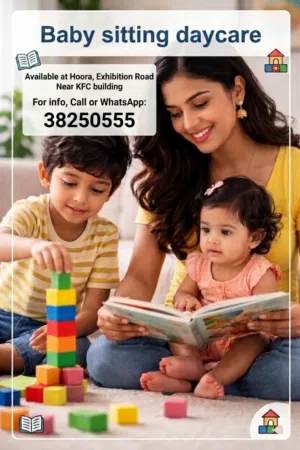 babysitting daycare available in hoora exhibition road near hoora police station for more informatio