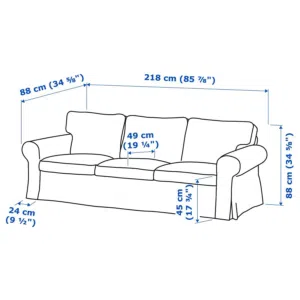 IKEA 3 seats sofa, Kilanda