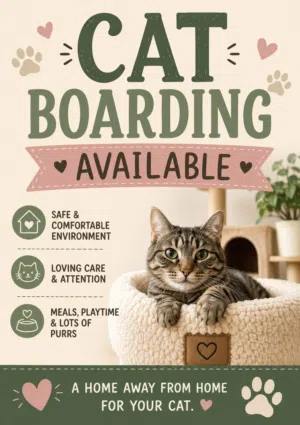 Cat Boarding Available