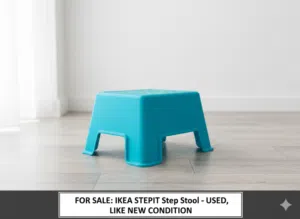 كرسي درجة للأطفال من إيكيا (IKEA Step Stool) - لون أزرق - آمن وعملي