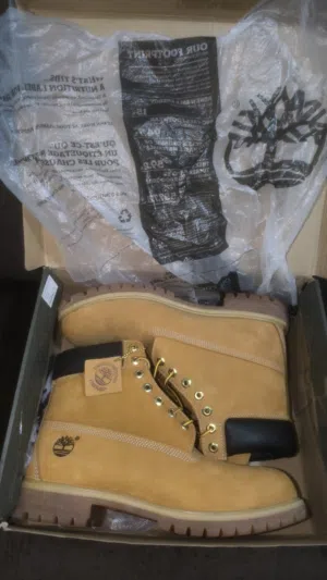 Brand new timberland 6 inch premium boots buckwheat yellow size 45.5 eu uk 11