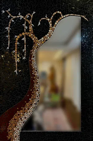 Unique and very precious artistic mirror