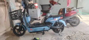 دراجه شحن شغاله شرد الفحص اربع باتريات جدد