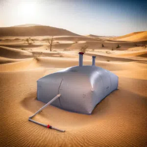 قرب المياه والخيام