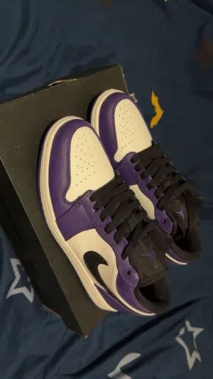 Air Jordan 1 low  Court Purple White
