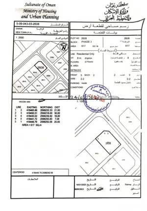 Residential Land for Sale in Al Dhahirah Dhank