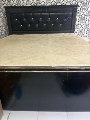 Bed frame with mattress