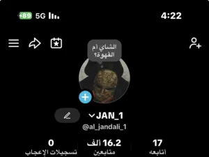 حساب تيك توك