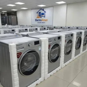 المواصفات الأساسية  النوع: غسالة ملابس أوتوماتيك، تحميل أمامي  الموديل: KitchenLux KXWM07-100