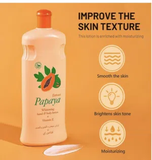 Papaya Whitening Body Lotion, Papaya Nourishing Lotion, Hand Moisturizing Cream