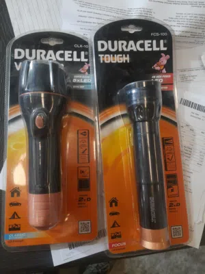 Branded Duracell  cell Tourches