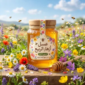 عسل أزهار طبيعي 100% (0.5 كغم)