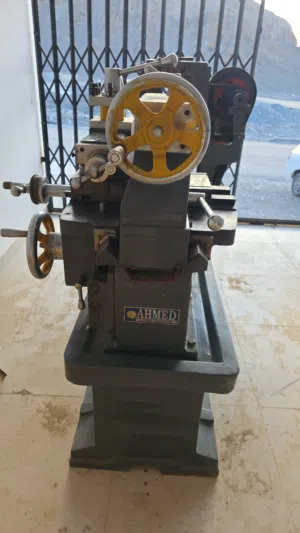 7 foot Lath machine. Brake drum cutting machine. Shop Press.