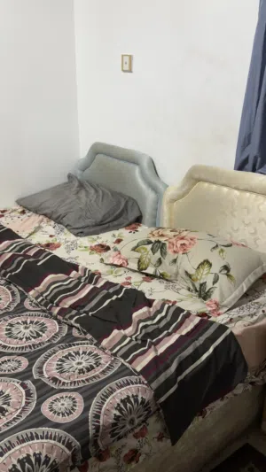 2x single bed from raha with 2x mattress سريرين سنجل مع اثنان مرتبة