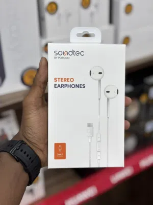 سماعة من شركة برو دو مع ضمان سنة تايب سي Soundtec STEREO EARPHONES