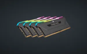Corsair VENGEANCE RGB PRO SL 32GB (4x8GB) DDR4 DRAM 3600MHz C18 Memory Kit – Black