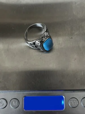 خاتم فضه حجم 8