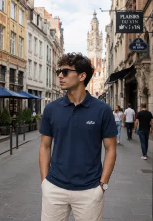 Polo Homme Kaperal XXL Bleu Marine – T-shirt Chic et Confortable