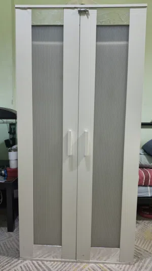 Used (IKEA) 2-Door White Wardrobe