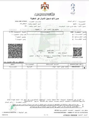 Farm Land for Sale in Madaba lob