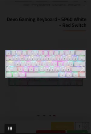 للبيع كيبورد ديفو sp60 لون ابيض