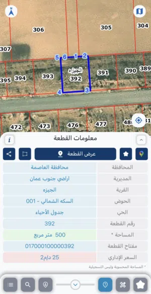 Residential Land for Sale in Amman Areinba Al Gharbiyah