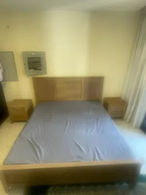 Bed,2 side tables,dressing table and 1 cupboard