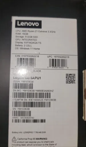 للبيع جهاز الألعاب المحمول الأفضل والأقوى Lenovo Legion Go وبسعر مغري إقرأ الوصف