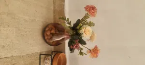 ديكور فازات مع ورد