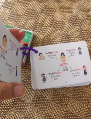 English learning Cards