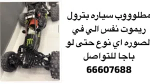 مطلوب سيارة تحكم عند بعد بترول