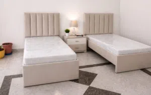 single bed with mattrrss medical quality available
