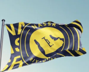 علم نادي النصر - الهلال - الاتحاد - الاهلي - جملة ومفرق