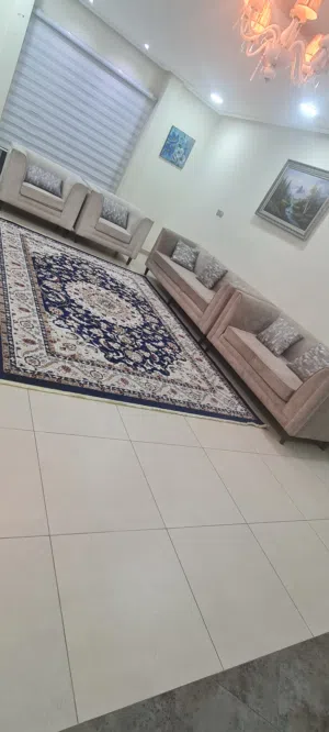 sofa set  7 seater with tables v.good condition