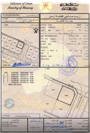 Residential Land for Sale in Muscat Al Maabilah