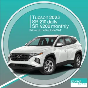 Hyundai Tucson 2023 for rent in Riyadh - Free delivery for monthly rental